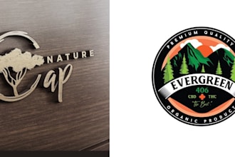 do professional tree garden and landscape logo design