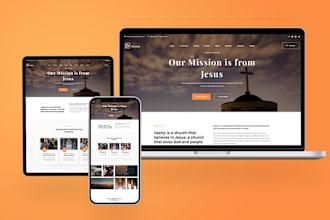 build premium look nonprofit website and church website