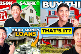 design youtube thumbnail boost views, real estate thumbnail