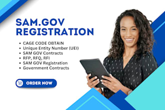 do sam gov registration, get cage code uei, bid proposal for government contract