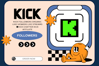 do organic and effective kick promotion for kick channel to boost your followers