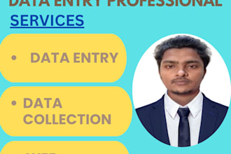 do data entry,data collection,copy paste job