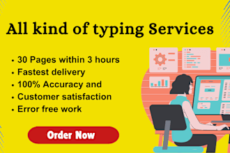 do a fast typing job, retype scanned documents, and your typist