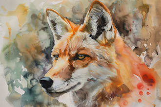 paint a watercolor portrait of your dog cat and other