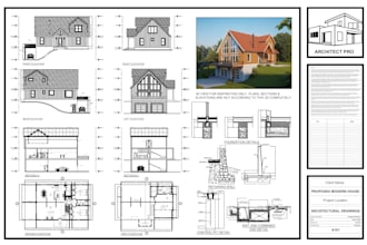draw 2d, 3d floor plan architectural blueprint drawings in autocad and sketchup