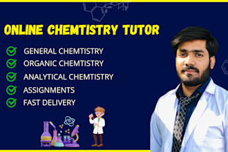 help you in general chemistry assignments and projects