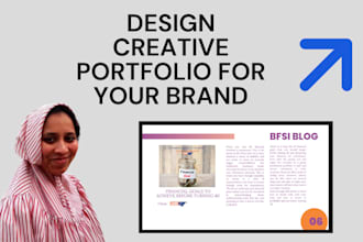 design a creative portfolio for your brand