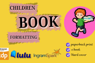do format your children book in 24h