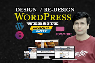 design, redesign, build, rebuild, clone, edit, fix or revamp wordpress website