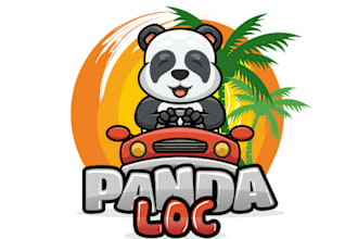 design a unique and creative panda logo for your brand