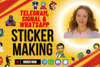 create  stickers for telegram, whatsapp, signal and discord