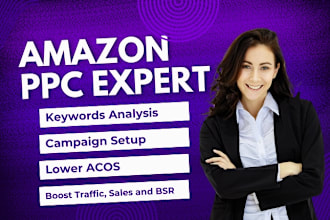 setup and manage amazon ppc campaign consultant, fba ppc ads campaigns expert
