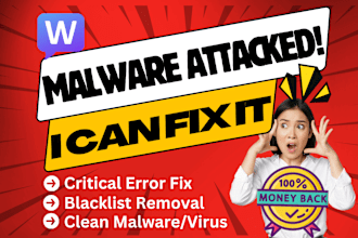 fix critical error, remove blacklist with malware removal