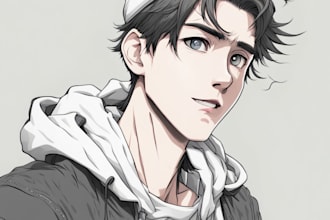draw a character in manga style