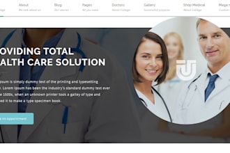 develop responsive medical wordpress site