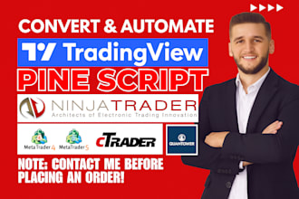convert tradingview to automated trading bot on ninjatrader, ctrader, quantower
