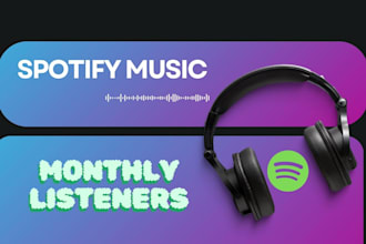 significantly boost your spotify monthly listeners and followers