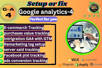 setup advanced google analytics 4, ga4 ecommerce tracking, enhanced conversion