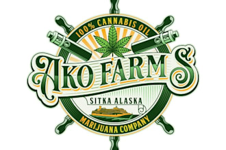 design modern cannabis farm logo