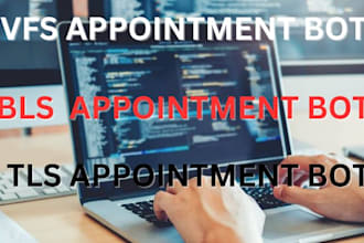 achieve appointment bot for bls, vfs, tls, moroco, poland, india, potugal