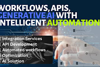 develop workflows, apis, generative ai with intelligent automation, zapier
