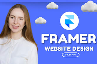 design a professional website or landing page on framer