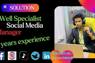 be your social media manager to help grow your business