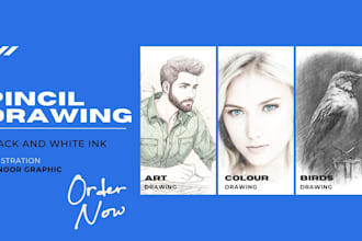 draw a beautiful pencil portrait in just 48 hours