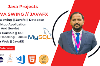 develop java gui, java swing, javafx, desktop application