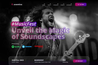 design music website, artist website, redesign ecommerce wordpress