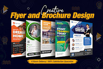 do urgent any graphic design flyer, brochure, postcard, vector redesign work