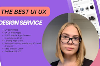 do UI UX website design and mobile app UI UX design
