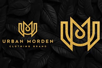 design a luxury monogram fashion clothing brand business logo