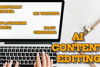 manually rewrite ai content, plagiarism free