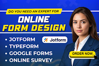 create online form on jotform, google forms, typeforms, online survey form