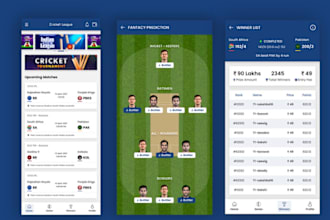 develop a cricket app, fantasy sport app, sport bet app