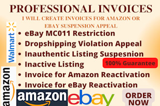 create invoices for every online selling plateform