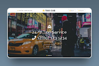 design chauffeur , limousine and taxi booking website