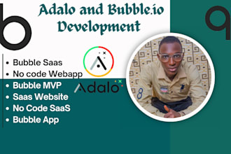 develop no code web app saas on bubble adalo for mobile and website application