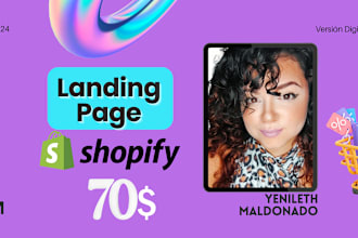 create a landing page in shopify