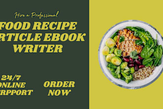 write food articles, food blogs and food recipes cookbook