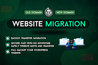 migrate wordpress website to new host, backup transfer move website