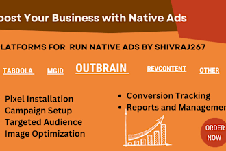create, manage and run your  native ads with outbrain, taboola mgid revcontent