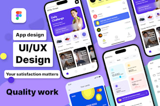 do professional mobile app design, ui ux design, clickable prototype
