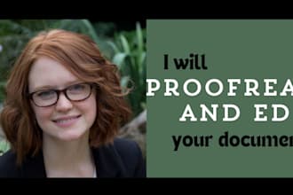 proofread and edit your document