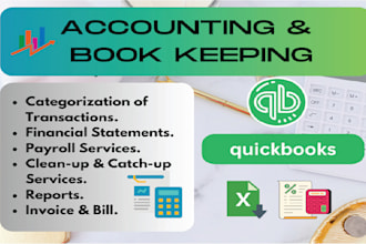 do bookkeeping and accounting using quickbooks and xero