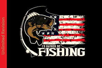 design a modern fishing store club logo