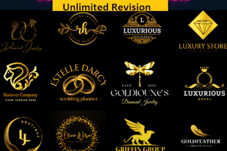 design luxury signature jewelry business logo