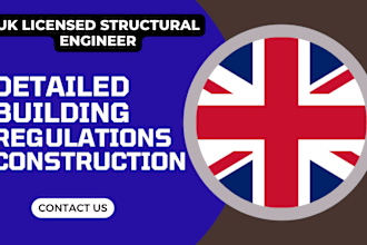 draft detailed construction drawings for UK building regulations
