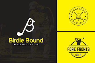 do professional minimalist golf club logo